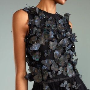 Cynthia Rowley Butterfly Applique Top